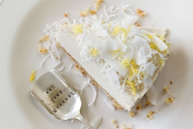 Lemon & Coconut Cheese Cake