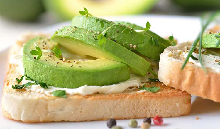 Avocado and Cream Cheese Toast