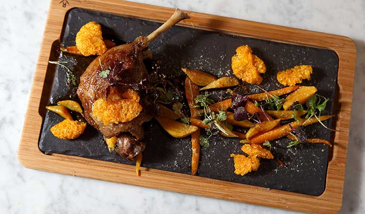 Succulent Confit Duck With Chestnut Puree