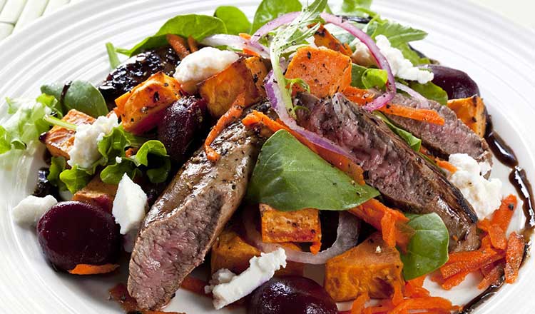 Beetroot, Sweet Potato And Feta Couscous Lamb Recipe