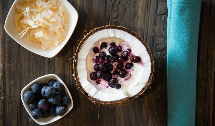 Try This Natural Pro-biotic: Coconut Yogurt With Acai And Blueberry