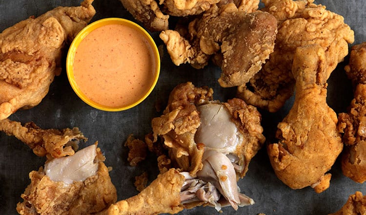 Dan Hong's Fried Chicken with Kimchi Mayonnaise Recipe