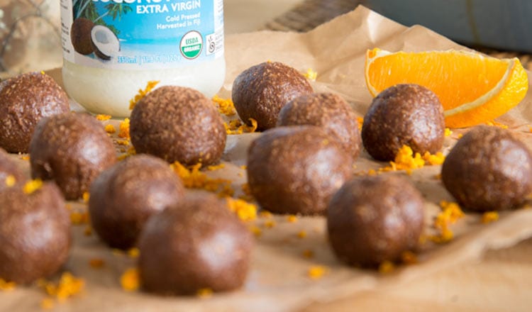 Yummy And Healthy Wild Orange Coconut Truffles