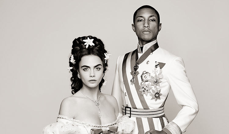 Karl Lagerfeld's Short Film 'Reincarnation' For CHANEL Starring Pharrell & Cara...OH MY!