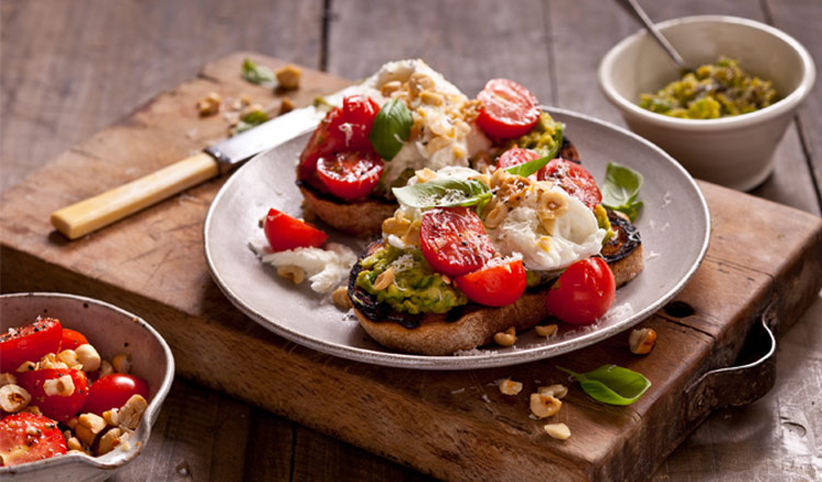 Tomato And Avocado Bruschetta