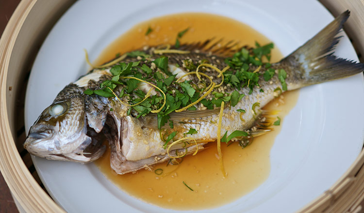 Steamed Whole Bream Green Chilli 