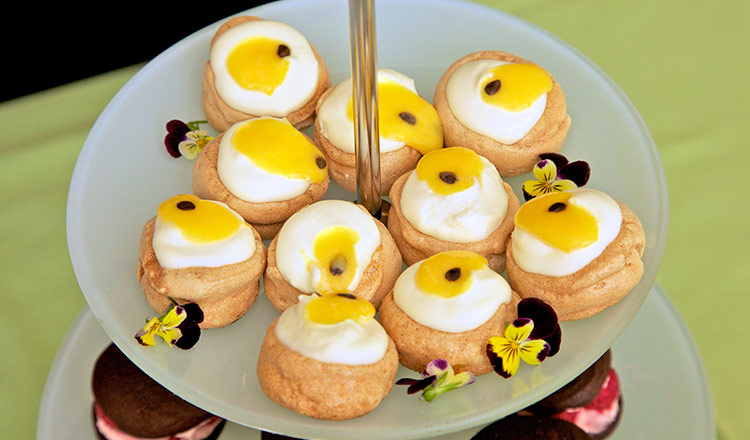 Lyndey Milan's Brown Sugar Meringues With Passionfruit Curd