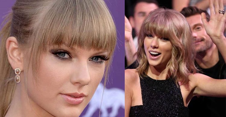 Top Red Carpet Make-Up Secrets Taylor Swift’s best Hair Styles fringe