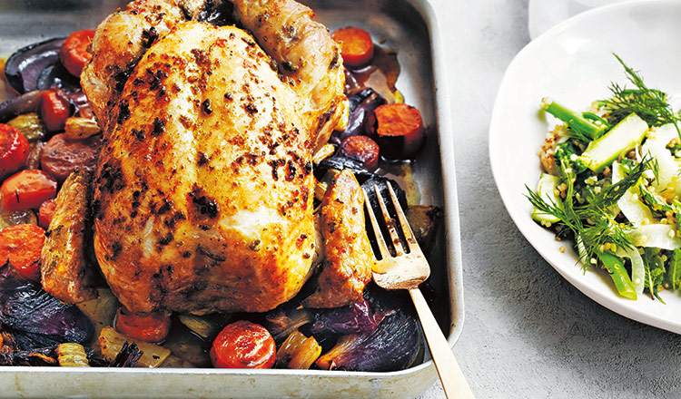 Roast Chicken With Sage & Lemon