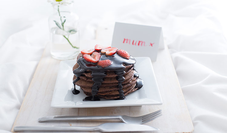 Vegan Chocolate Pikelets with Chocolate Topping