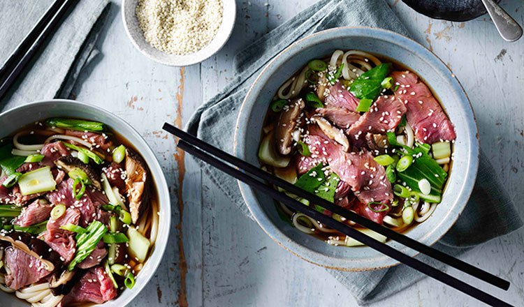 Beef & Mushroom Noodle Soup