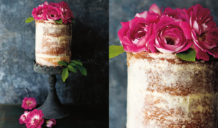 Vanilla Cake With Rose Buttercream