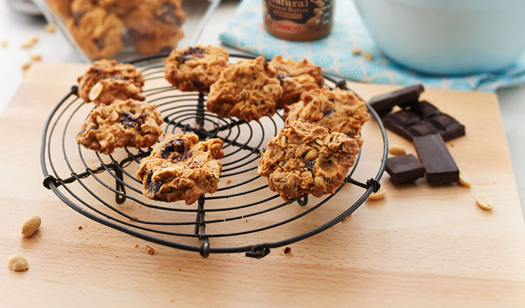 Peanut Butter Choc Chip Cookies