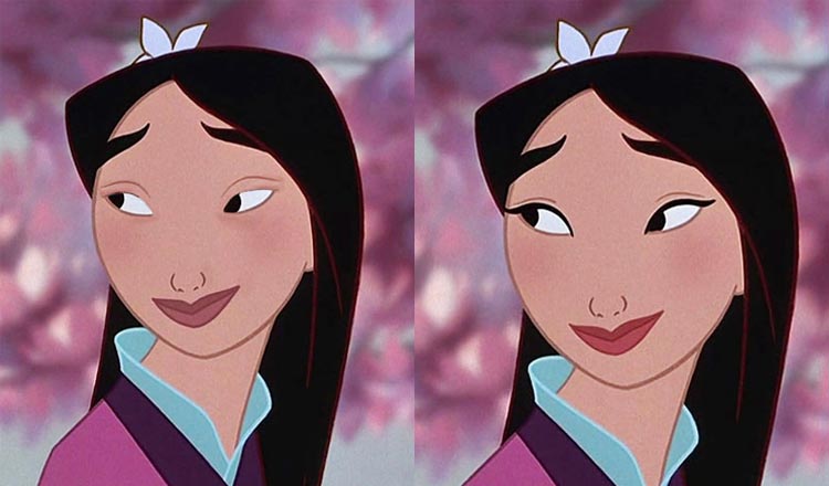 Disney Princesses Without Makeup Mulan