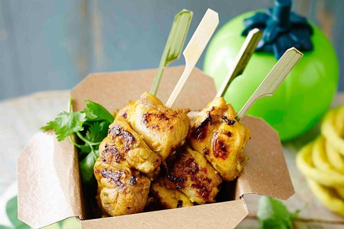 Thai Paleo Satay Chicken Skewers