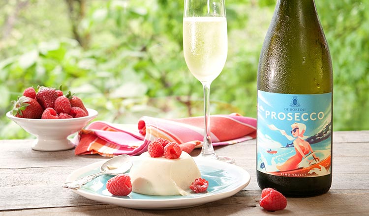 Summery Zesty Prosecco Pannacotta