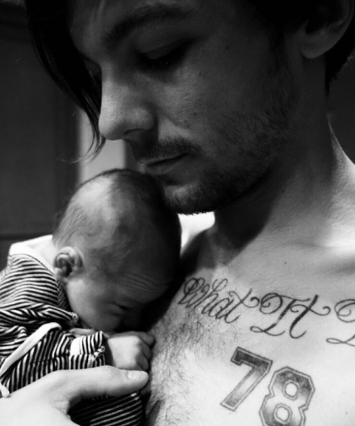 One Direction's Louis Shares First Baby Pics