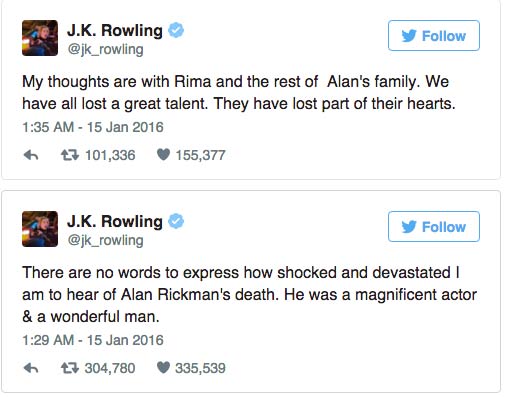 Harry Potter Fans Pay Tribute To Alan Rickman At Platform 9 3/4