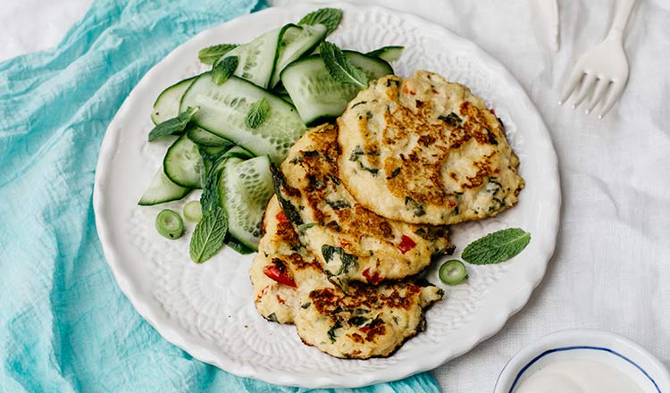 Spinach Protein Fritters