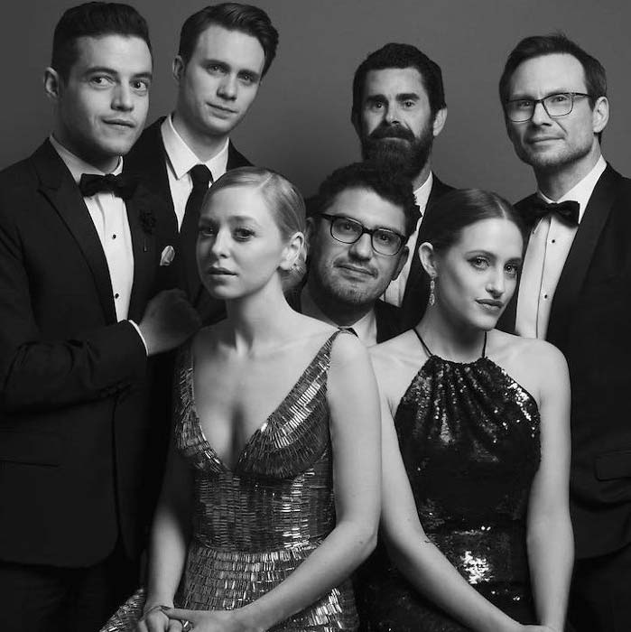 Backstage Golden Globes Mr Robot Cast