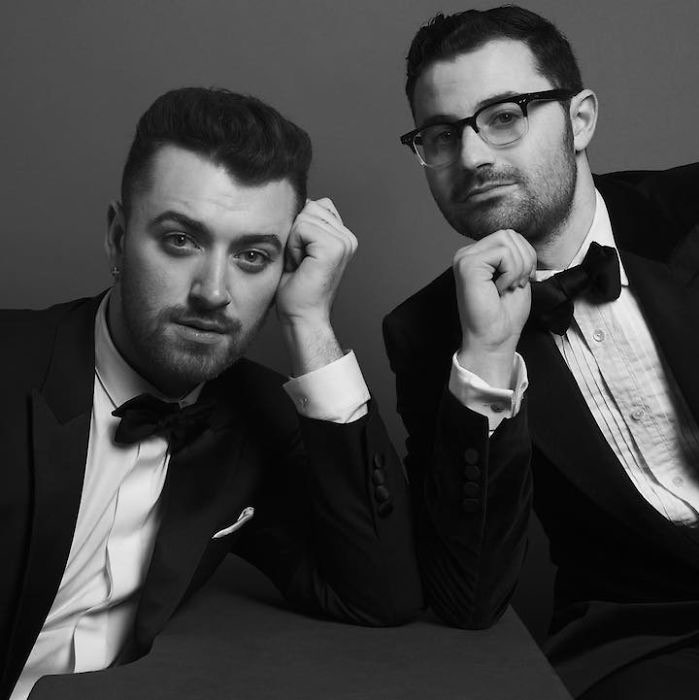 Backstage Golden Globes Sam Smith Jimmy Napes