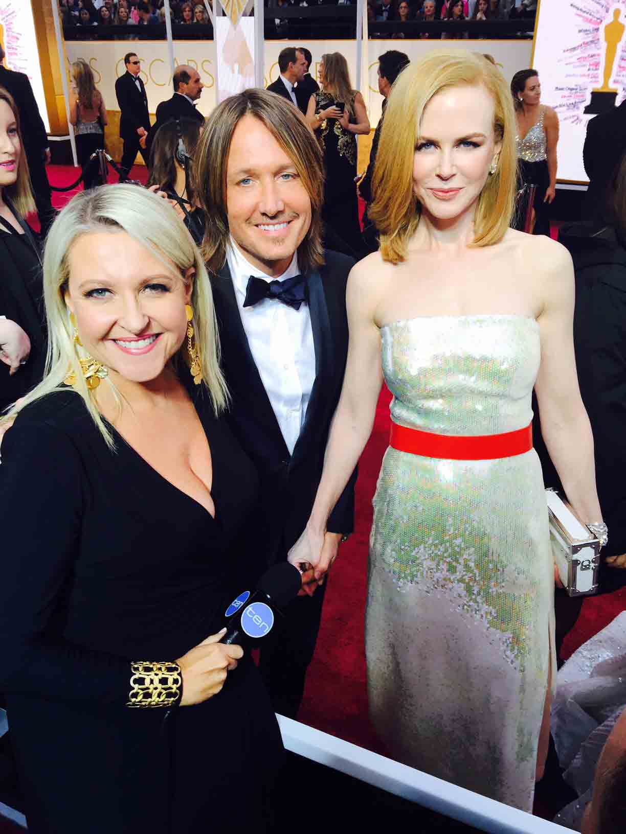 At the Oscars 2015 with Keith Urban and Nicole Kidman. My first Oscars!