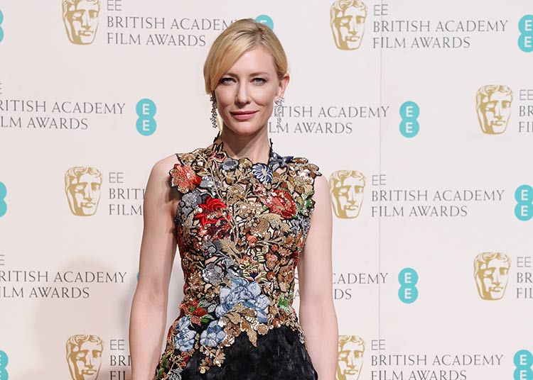 cate blanchett Alexander McQueen BAFTA