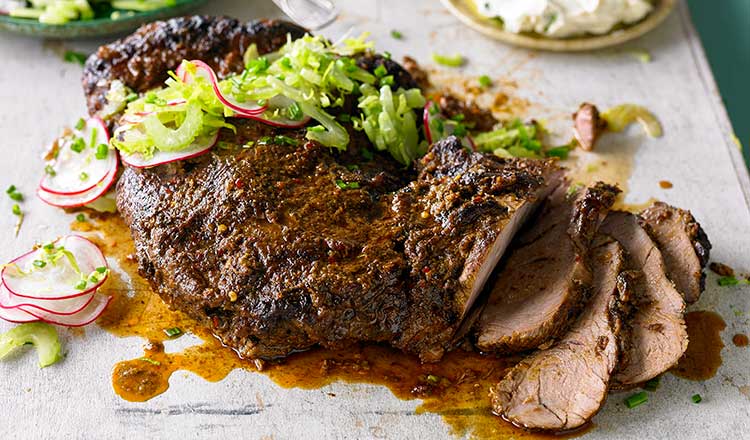 Barbecued Piri Piri Leg Of Lamb