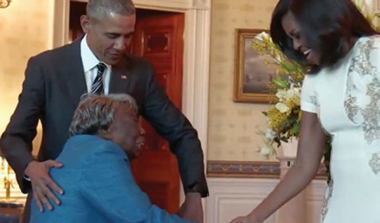 106-Year-Old Dances With The Obamas