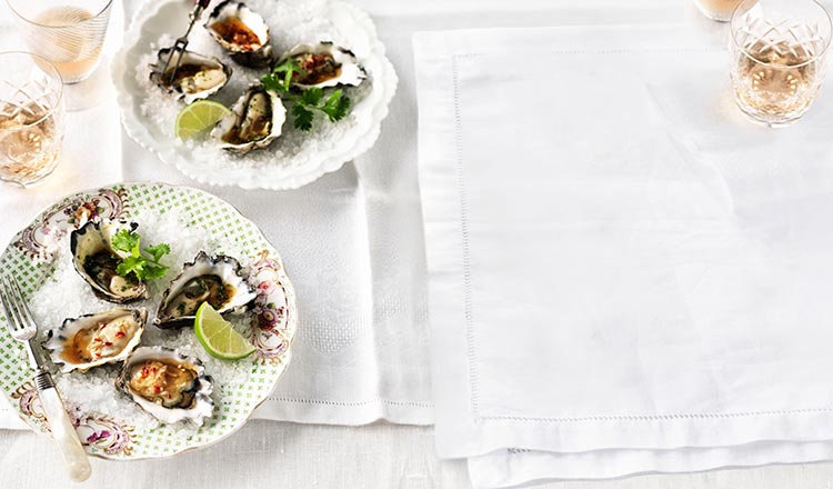 Seafood Recipe Thai Inspired Oyster Duo