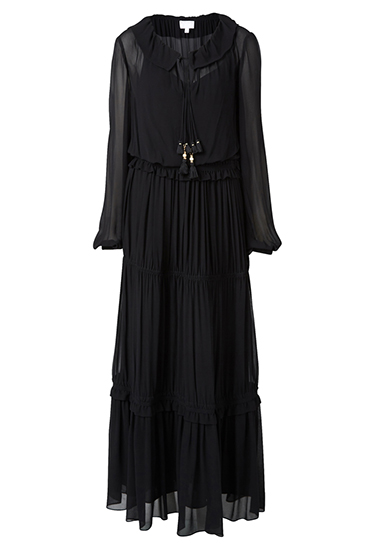 witchery black long sleeve maxi