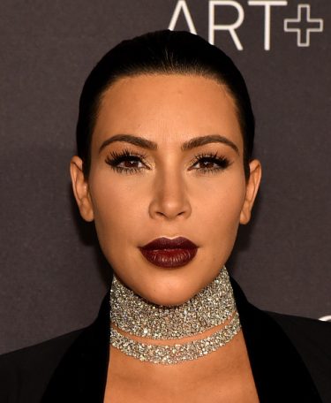 Kim Kardashian West wears crystal choker