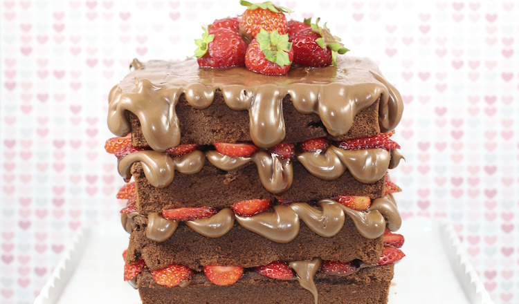 Elise Strachan's Yummy Nutella Waffle Cake