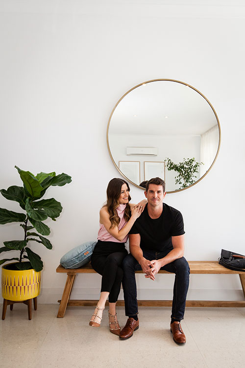 Eamon Sullivan And Fiancee Naomi Bass Open Their Perth Home mirror