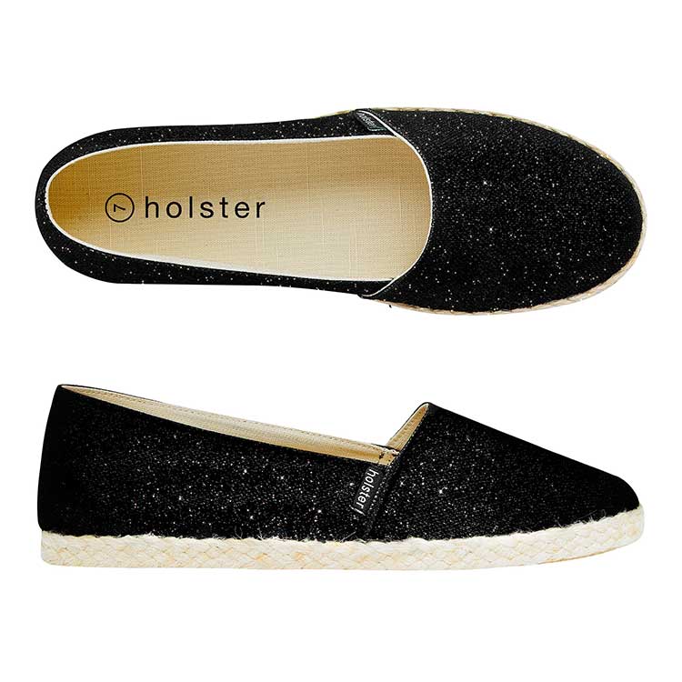 Australia’s Must-have Jelly Shoe Brand glitter black 