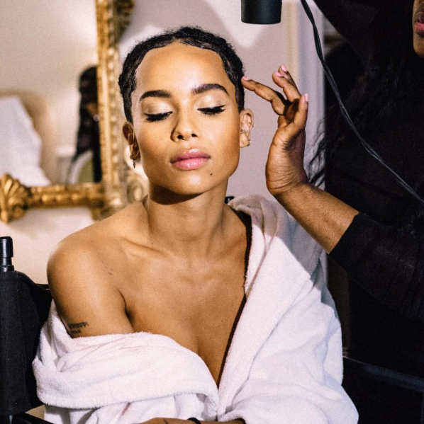 zoe kravitz met gala beauty