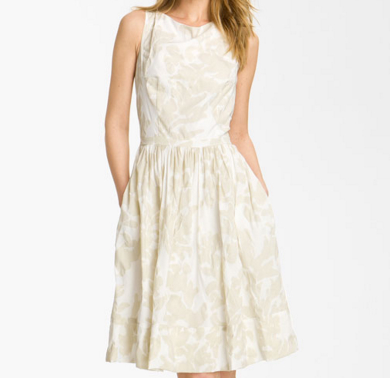 dress on white background