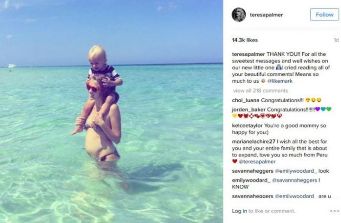 Teresa Palmer’s Double Baby Joy3