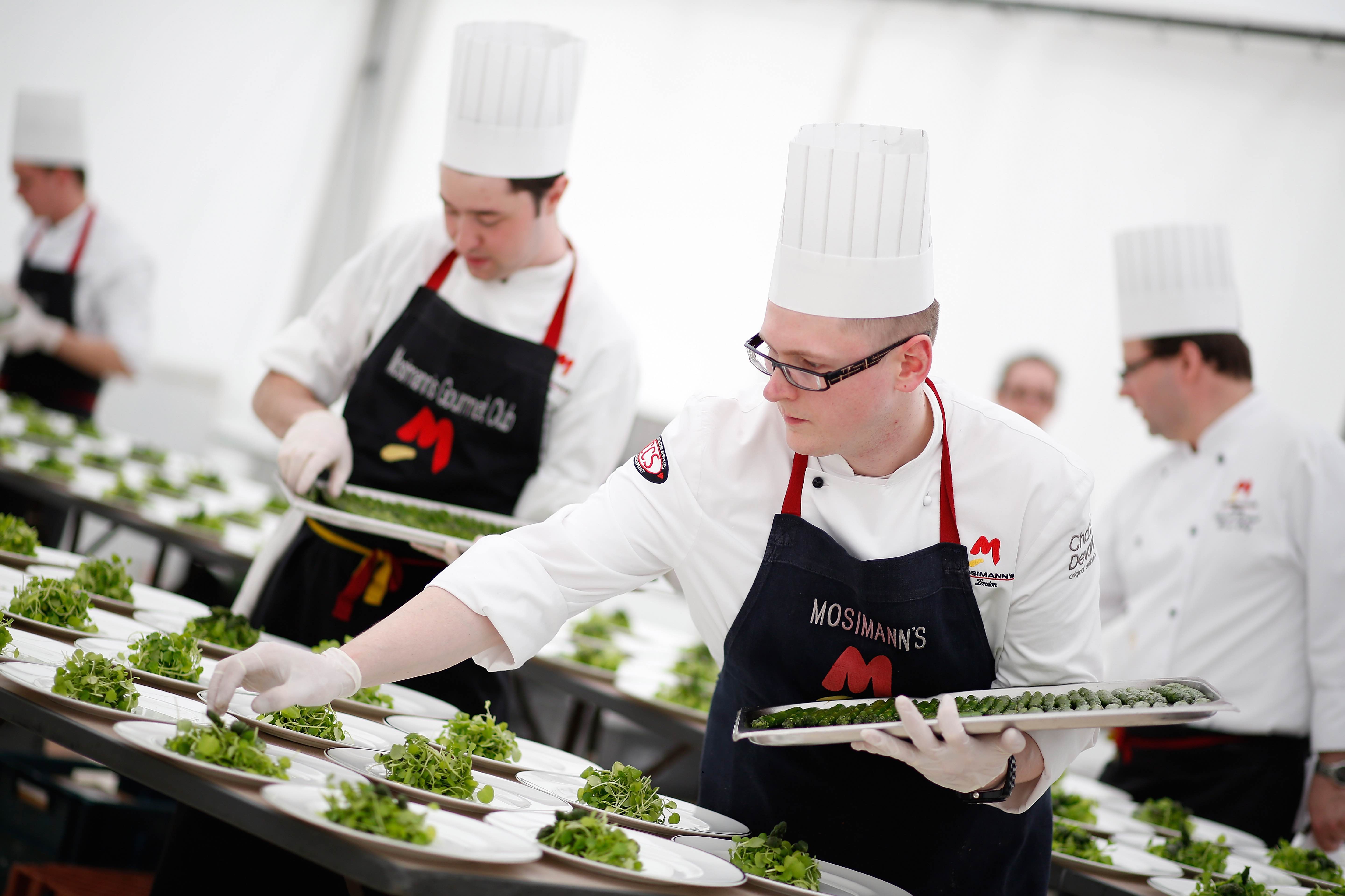 The elaborate and exquisite food preparations