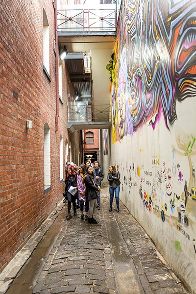 Enjoy Melbourne's fabulous laneways