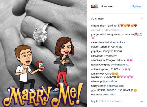 Miranda Kerr’s Unique Engagement Announcement2