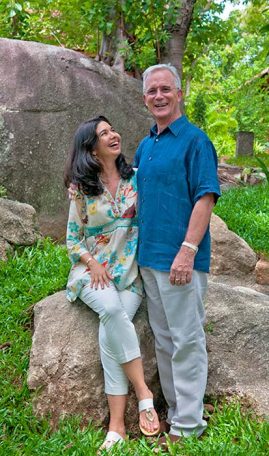 Karina and John Stewart, founders of Kamalaya Wellness Sanctuary & Holistic Spa