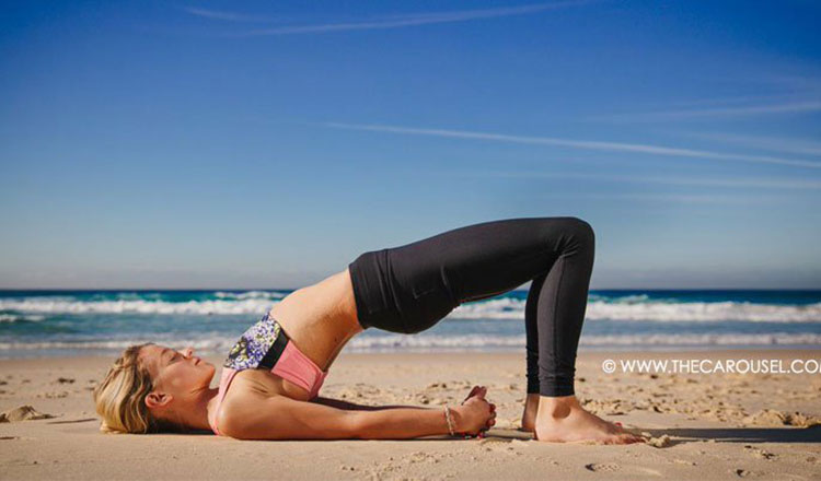 Yoga Pose Of The Week: Rejuvenate Your Legs & Shoulders With Thae Bridge Pose