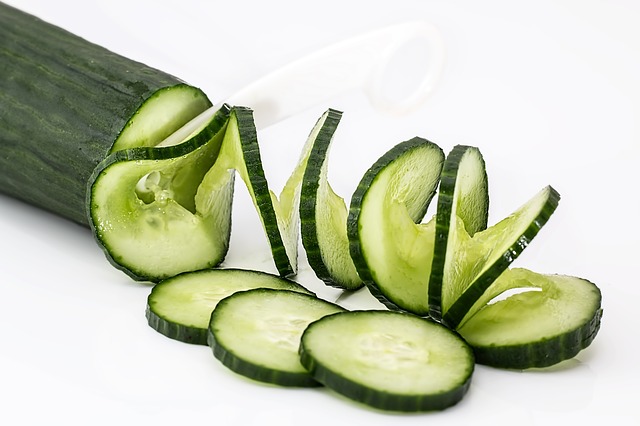 Place slices of cucumber under your eyes