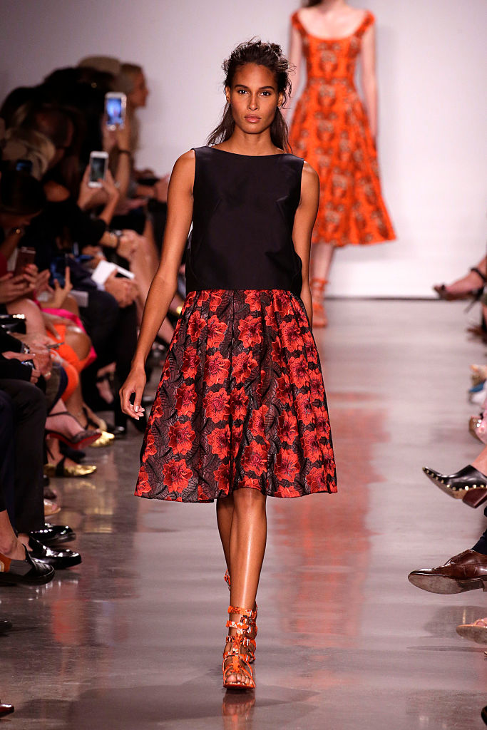 The Zac Posen fashion show featured some ready to wear floral designs.