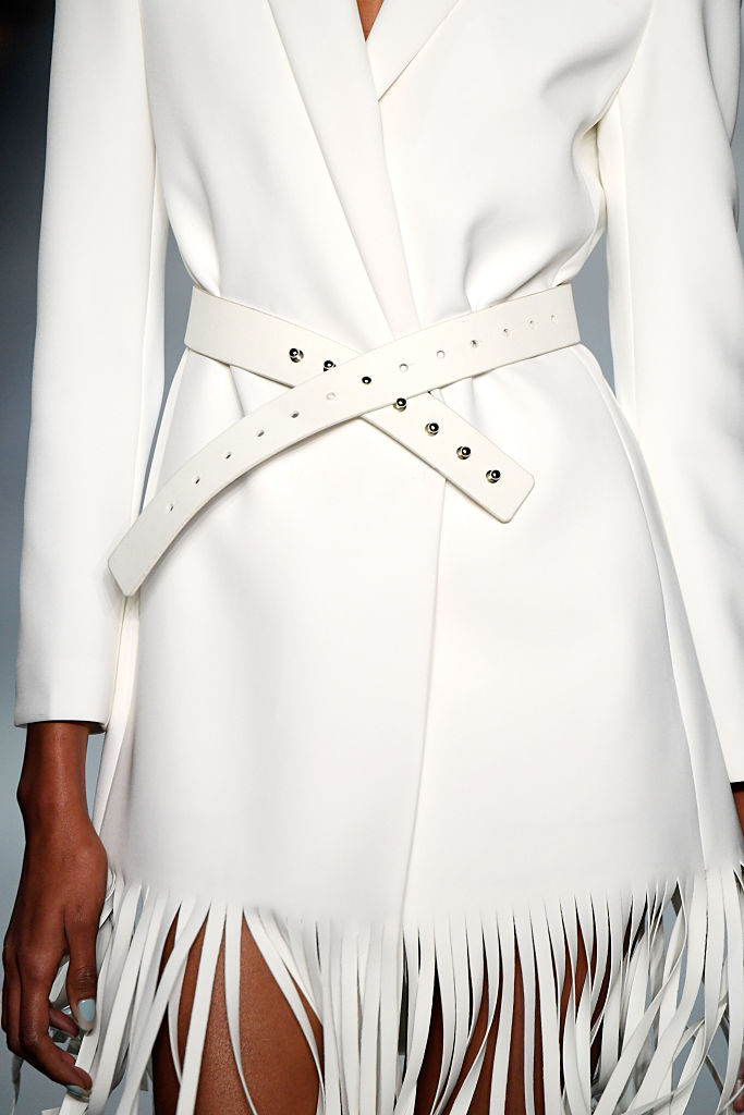 A model walks the runway at the Taoray Wang fashion show during New York Fashion Week.