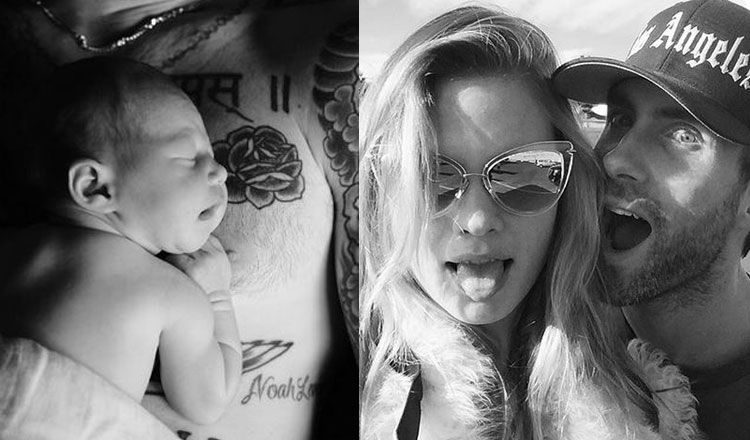 Adam Levine And Behati Prinsloo Post First Baby Pic!1