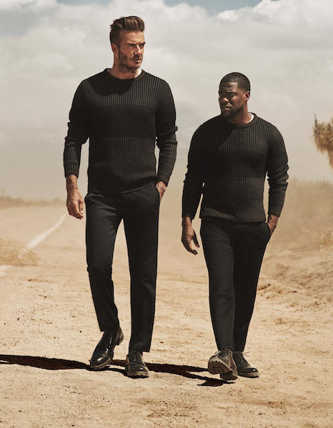 David Beckham and Kevin hart in the new H&M campaign