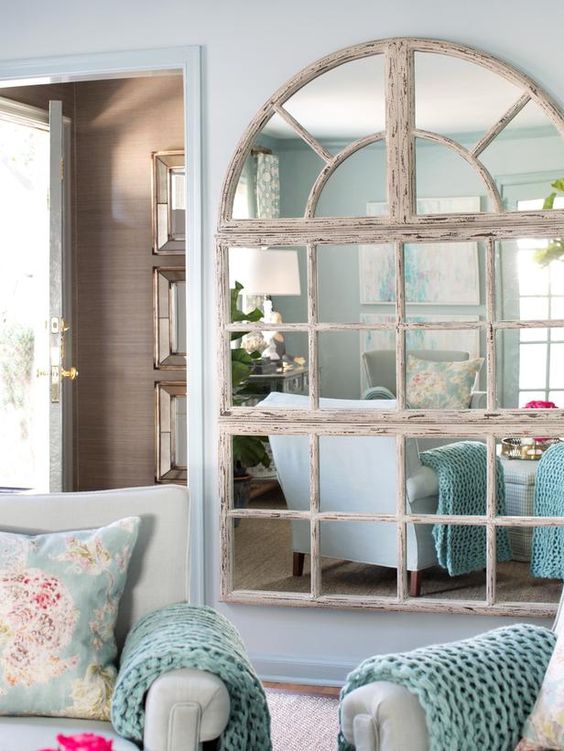 Mirrors and soft colours brighten a home up and make it look more spacious