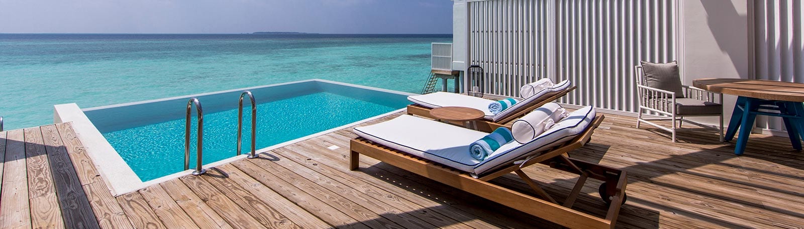 Room with lagoon view at Amilla Fushi